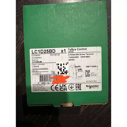 议价LC1D25BD接触器黑色新款，印尼进口接触器，原