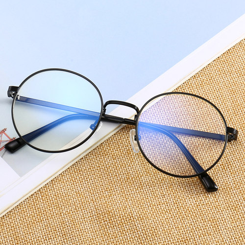 防蓝光无度数男女圆框原宿风眼镜
