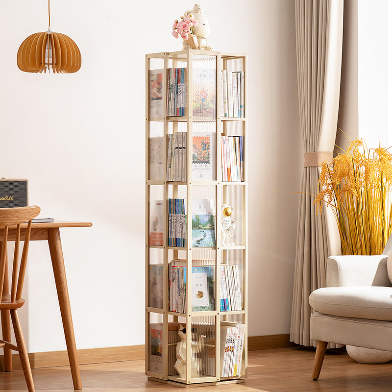 旋转书架落地书柜现代简约展示柜组合客厅储物立柜子置物儿童收纳,住宅家具,单个书柜,淘宝优惠券,粉丝福利购,淘宝优惠卷