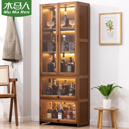 木马人酒柜高清透明门