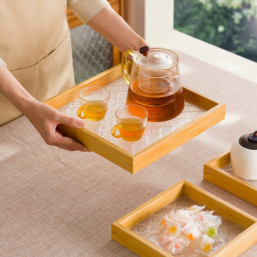木马人茶盘家用茶托盘长方形茶具