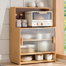 桌面餐边柜厨房储物柜子台面碗柜置物架收纳橱柜家用茶具茶水边柜