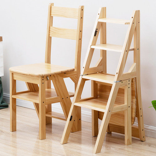 木马人实木梯椅两用多功能