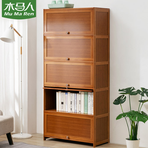 木马人书柜展示楼梯下自由组合