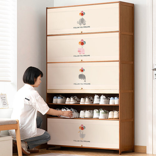 木马人鞋架子门口多层鞋柜