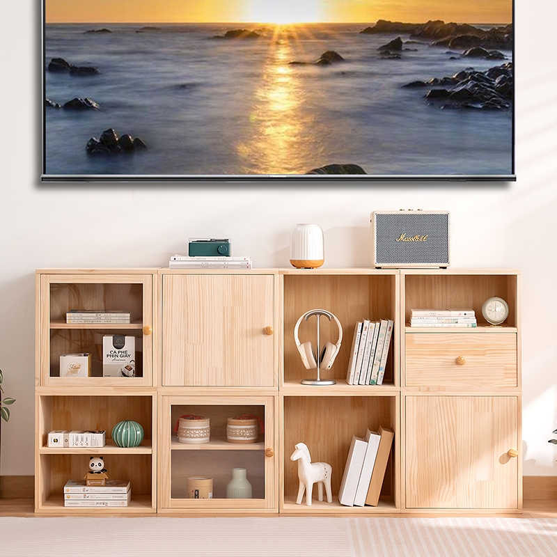 木马人实木电视柜家用