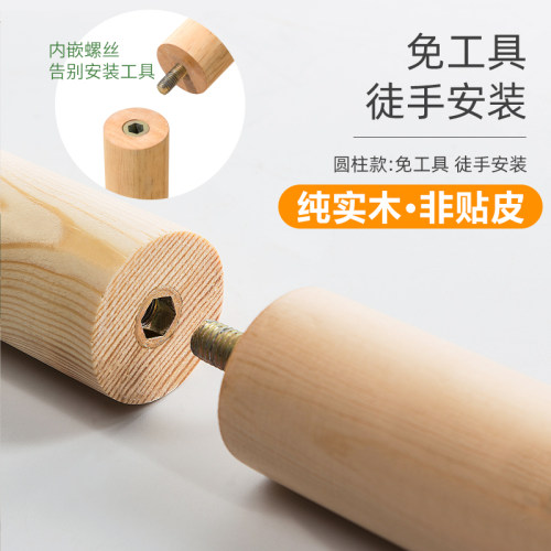 木马人挂衣架落地卧室衣帽间服包架简易柜子家用置物简约现代实木