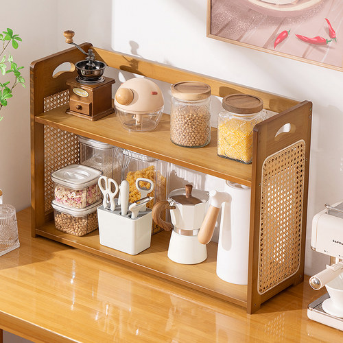 桌面餐边柜厨房储物台面置物架