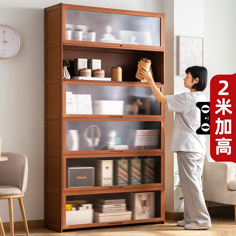 收纳柜子置物柜家用零食客厅杂物储物简易书柜多层卧室房间整理架