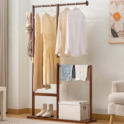 木马人挂衣架落地式卧室衣帽架
