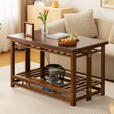 可折叠茶几客厅烤火桌子家用新款取暖泡茶阳台小户型简易餐桌实木