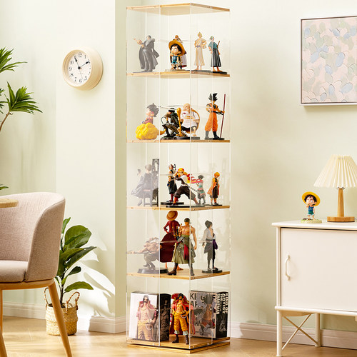 木马人旋转手办展示柜子乐高