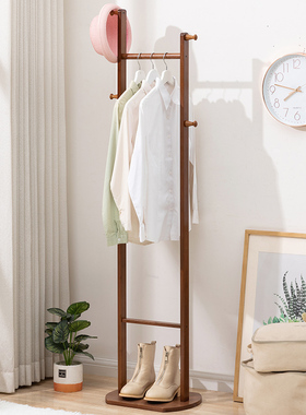 木马人挂衣架卧室落地衣帽架子立式房间挂衣服家用置物架收纳门口
