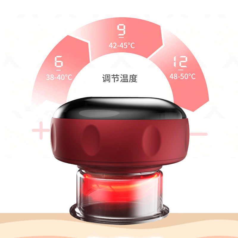 现货速发智能真空抽气电动拔罐机背部刮痧拔火罐家用电动可加热刮