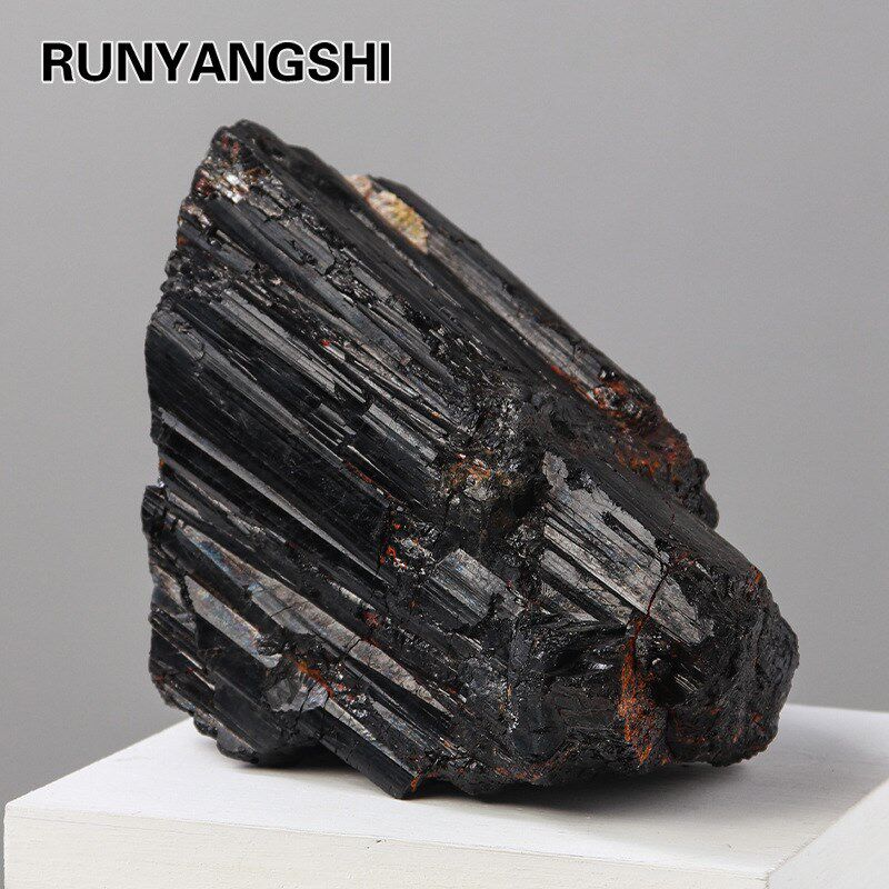 速发批大块寸石玛琳黑色电气石碎石颗粒黑碧玺大尺原托跨境热销