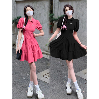速发大码法式气p质o连衣裙202款夏季新4微胖收腰裙子
