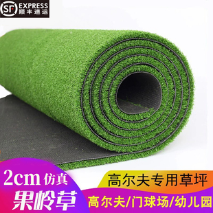 高密度2cm果岭草仿真草坪门球场假草皮高尔夫推杆草塑料草坪垫子