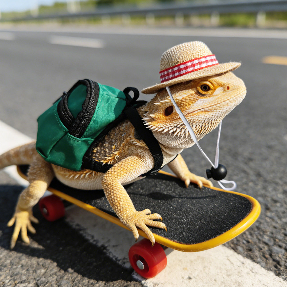 爬宠玩具套鬃狮蜥蜴乌龟滑板书包帽子守宫变色龙小鳄鱼搞怪摆拍,宠物/宠物食品及用品,爬宠清洁及日用品,淘宝优惠券,粉丝福利购,淘宝优惠卷