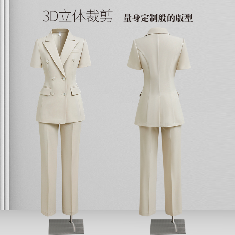 职业套装女夏天薄款时尚气质女神范职场ol通勤干练西服外套工作服
