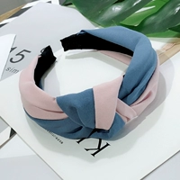 Mới Hàn Quốc headband màu đơn giản khí chất phù hợp với vải tương phản rộng bên chống trượt headband áp lực gội đầu gội đầu hoang dã - Phụ kiện tóc dây buộc tóc hoa cúc