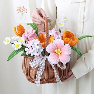 速发扭扭棒花节材料包活动制礼自制向日葵送友暖场篮日作物