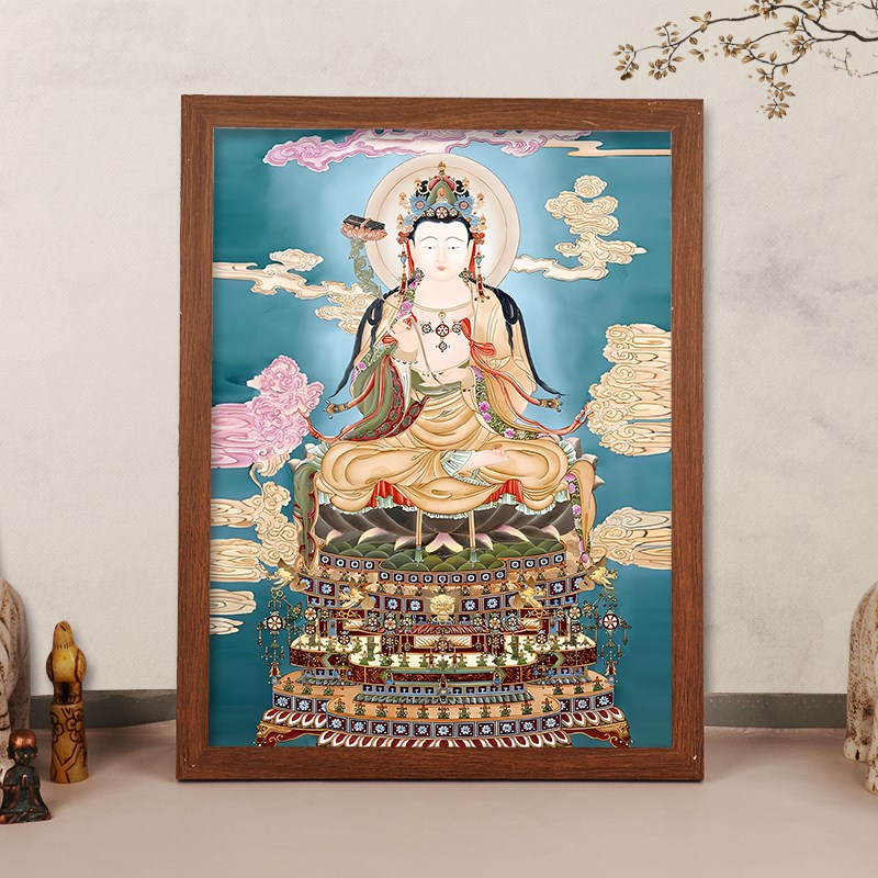 现货速发大日如来佛 如来佛祖佛像居家桌面供奉相框摆台结缘挂画