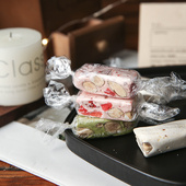 速发牛轧糖包装 纸袋搭创意手工太妃糖袋牛包糖扎纸烘焙混子自封口