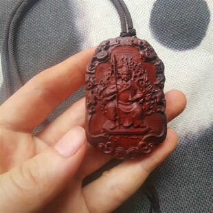 速发浮雕座像华光大五雷号令令牌令道家挂牌用品雷枣木吊坠