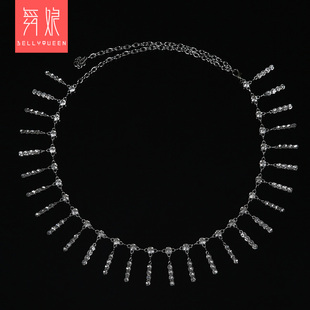 约带水兵舞 时尚 18裙腰链 肚皮舞腰链简腰钻链士连衣 速发2021新款