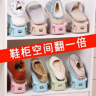 收纳神托鞋 放鞋 盒收纳盒鞋 器分层隔板装 箱折叠 柜鞋 速发省空间子鞋