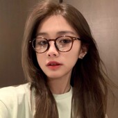 速发茶框近视度数可配圆颜神器超轻素框小色框镜架平光