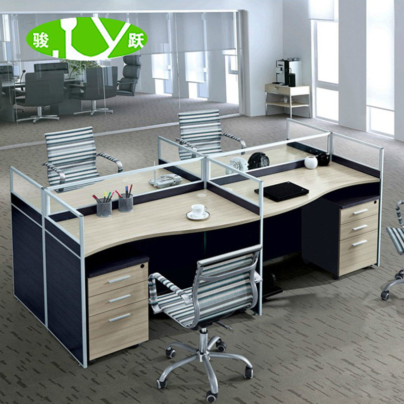 速发上海公公家具简人位屏风办办桌 4约职员办公桌电脑桌屏风卡座