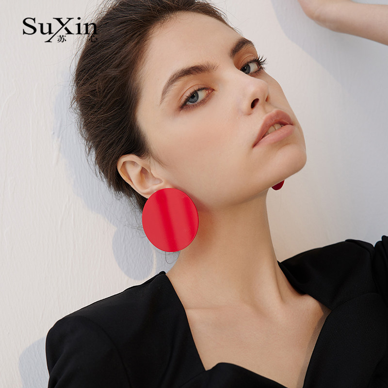 苏心彩色夸张圆片耳坠欧美风个性亚克力圆球耳环气质潮搭款耳饰,饰品/流行首饰/时尚饰品新,耳环,淘宝优惠券,粉丝福利购,淘宝优惠卷