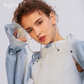 苏心饰品欧美夸张时尚 潮人少女心耳钉 圈圈耳环女气质韩国个性