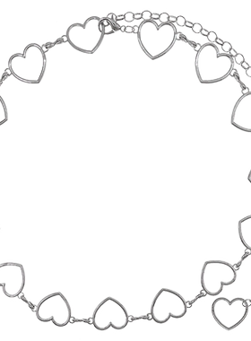 苏心镂空爱心腰饰链条流苏吊坠配饰2024年潮搭气质冷淡风腰带腰链