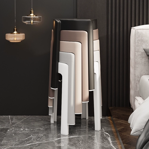 Пластиковый табурет Хозяйство толстые роскошные ветер может сложить запасные табуретки в ресторане высокой скамейки для легкого хранения ветряных турбин