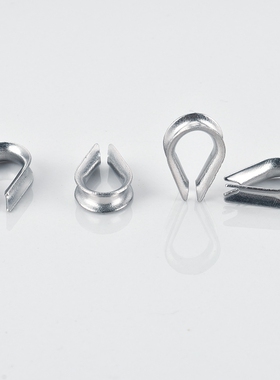 正宗304不锈钢钢丝绳套环保护套三角环夸口鸡心环M2M4M6M8M10M12