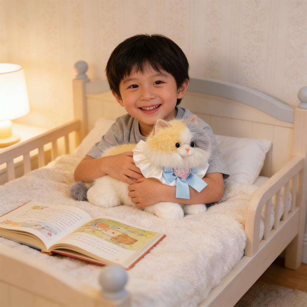 仿真猫咪玩偶睡觉抱枕公仔背包