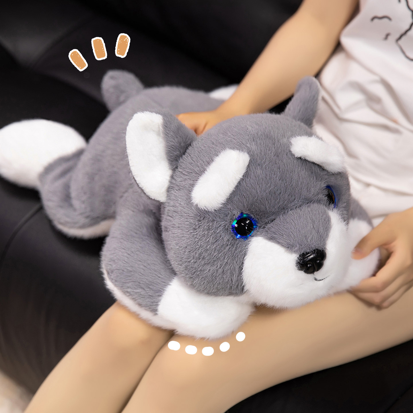 可爱小狗玩偶抱睡公仔娃娃抱枕