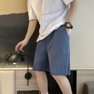 爆爆爆夏季垂感舒适透气休闲短裤宽松阔腿男士五分裤DK55-P33,五分短裤穿搭图片图片