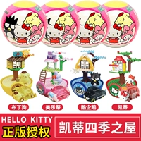 Hello kitty, конструктор, игрушка на все сезоны, пингвин, капсульная игрушка