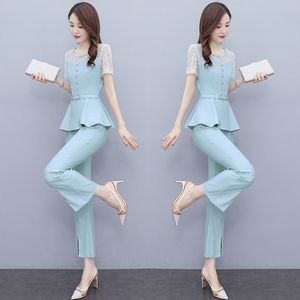 RM16406#夏季套裝女 新款小个子显瘦气质炸街减龄时尚套装两件套洋气