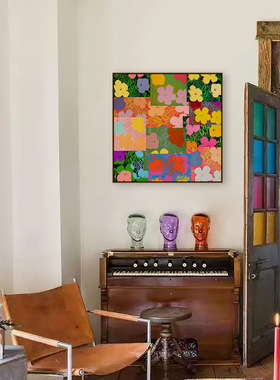 安迪沃霍尔AndyWarhol装饰画客厅日出挂画卧室日落波普艺术壁画