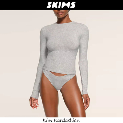 Skims长袖卡戴珊打底衫T恤上衣