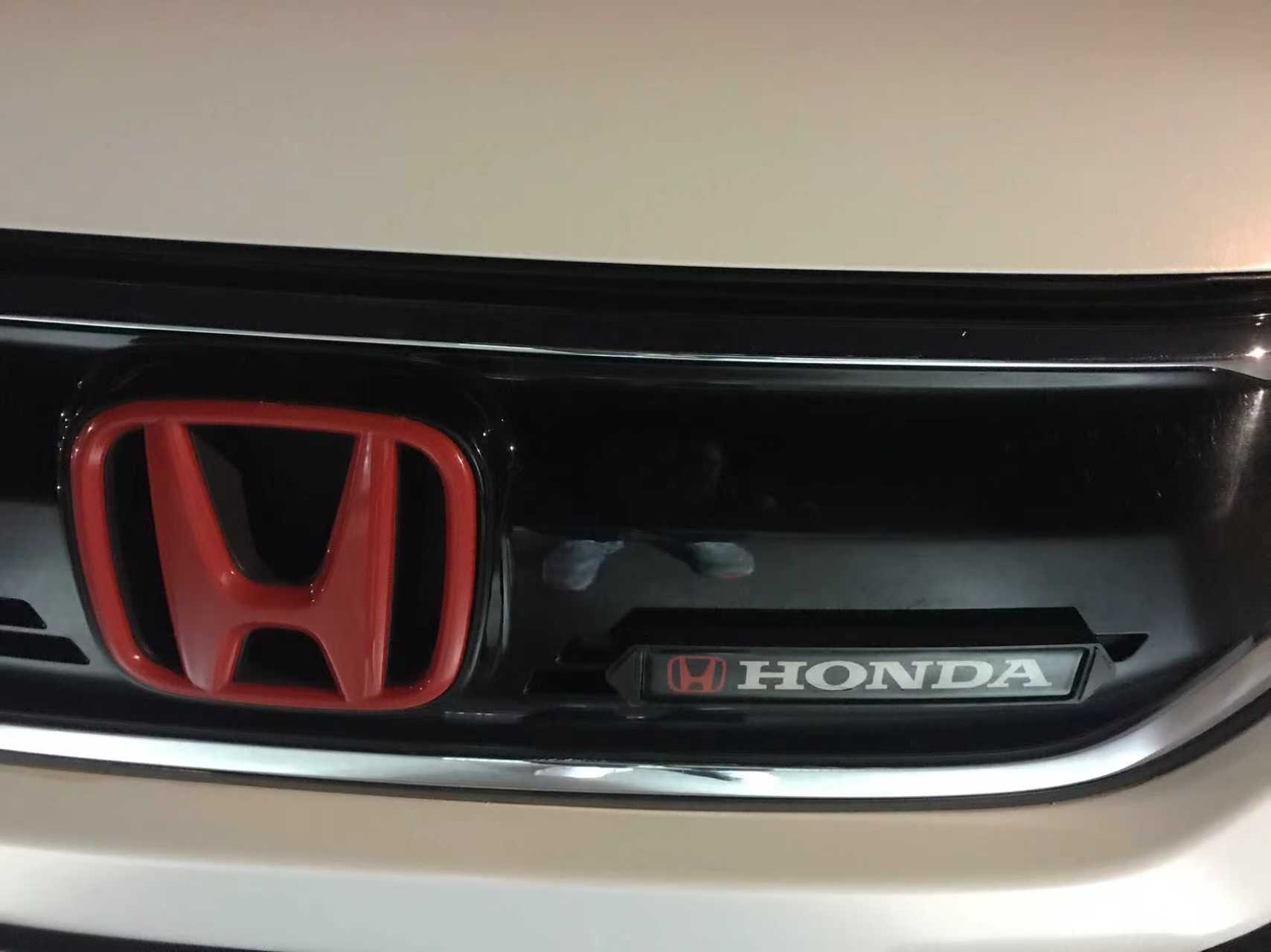 本田中网发光标灯尖头款亚克力面双金属支架款可粘贴金属支架常亮