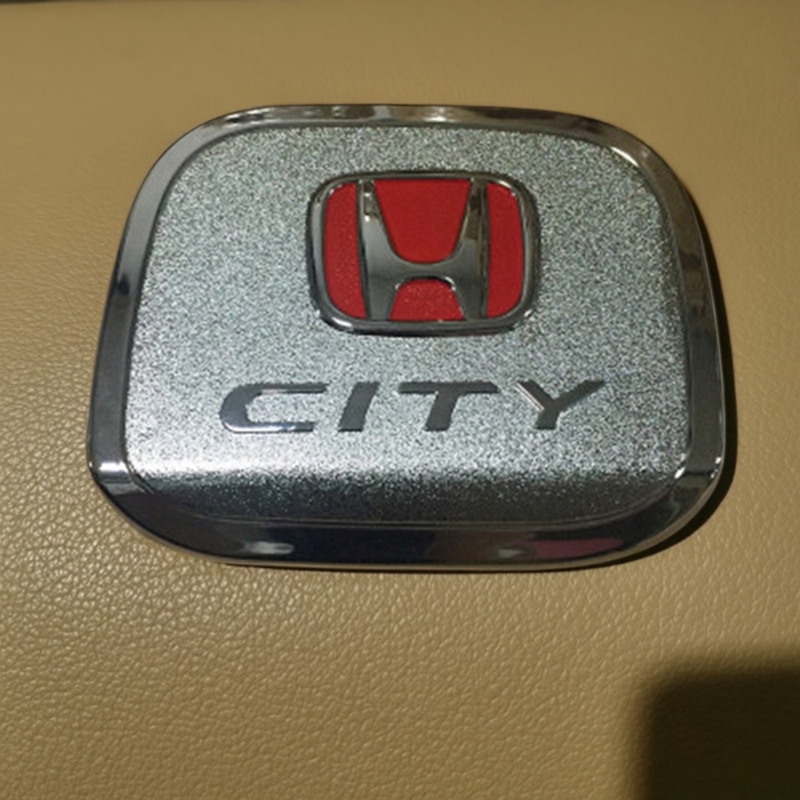 本田歌诗图飞度冠道思域URV艾力绅XRV凌派雅阁油箱盖贴ABS塑料