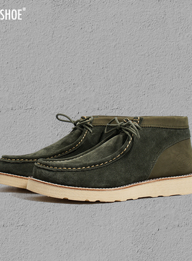 BLESS SHOE WALLABEE 春夏新款 真皮麂皮袋鼠鞋休闲马丁靴工装鞋