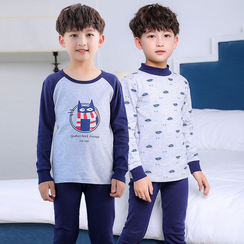 男童秋衣秋裤套装纯棉中大童宝宝保暖衣儿童保暖内衣裤全棉毛衫