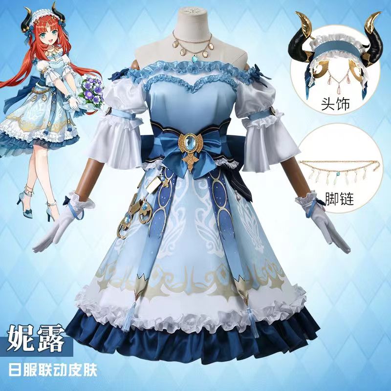 原神cos服妮露联动祈缘漫瑾