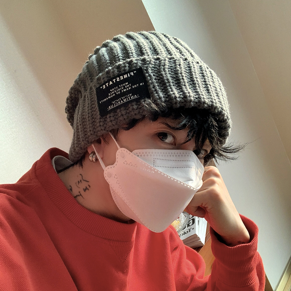 FINESTATE大版型大头围针织帽男